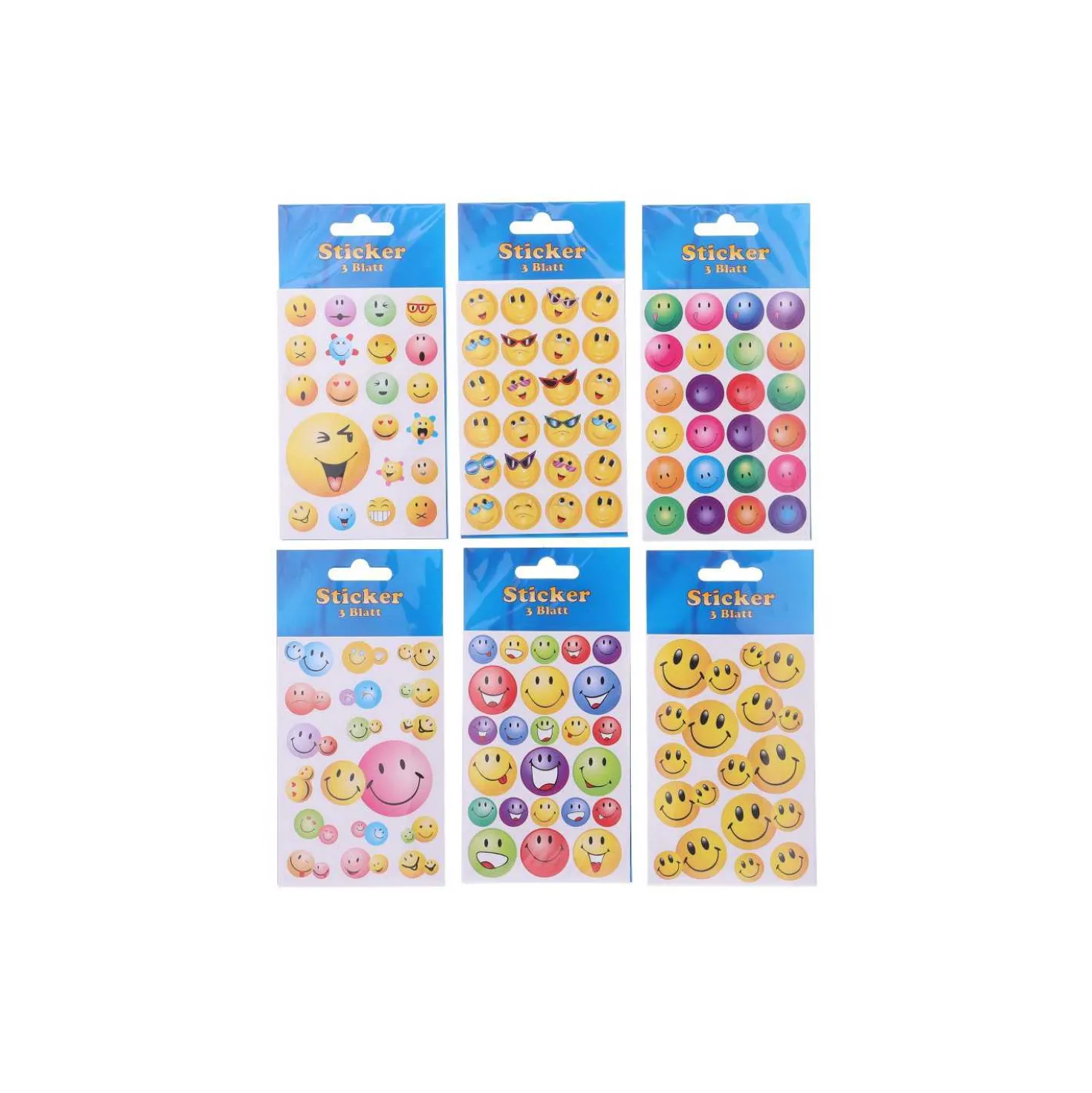 Herma Sticker Smiley, 8,5 x 16 cm, 3 Blatt