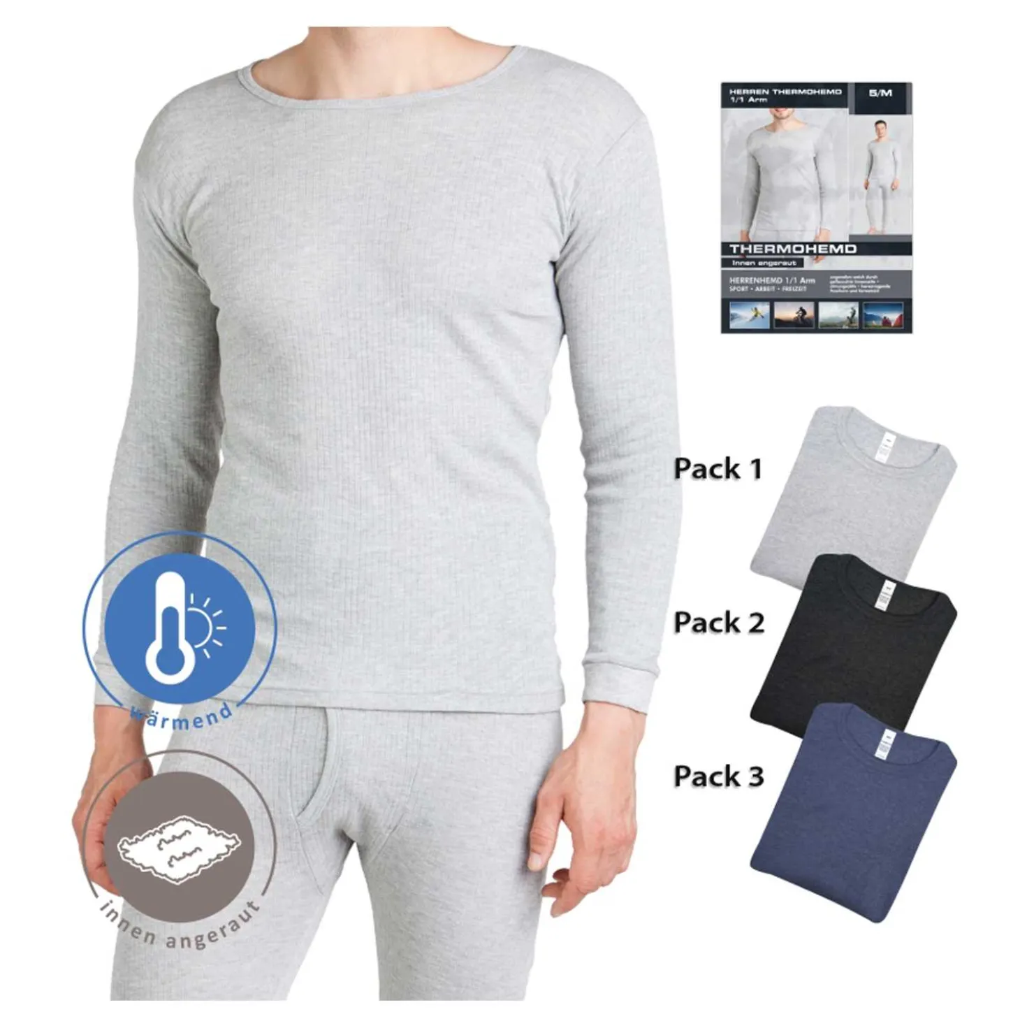 Herren Thermohemd lang