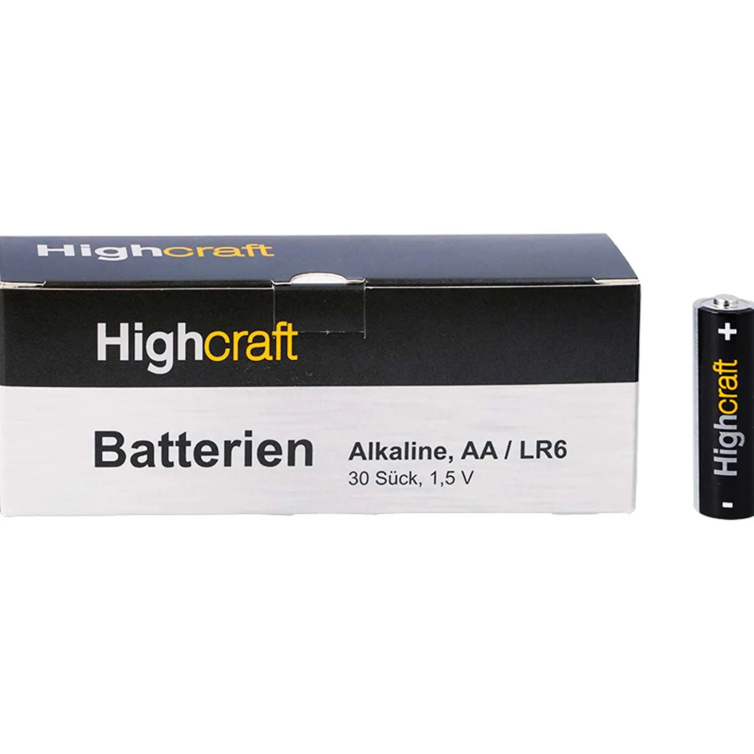 Highcraft Batterie AA/R6 Alkaline Ultra, 30 Stück
