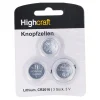 Highcraft Batterie CR2016 Lithium, 3 Stück