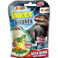 Inkee Badebombe Dino mit Sammelfigur, 100 g