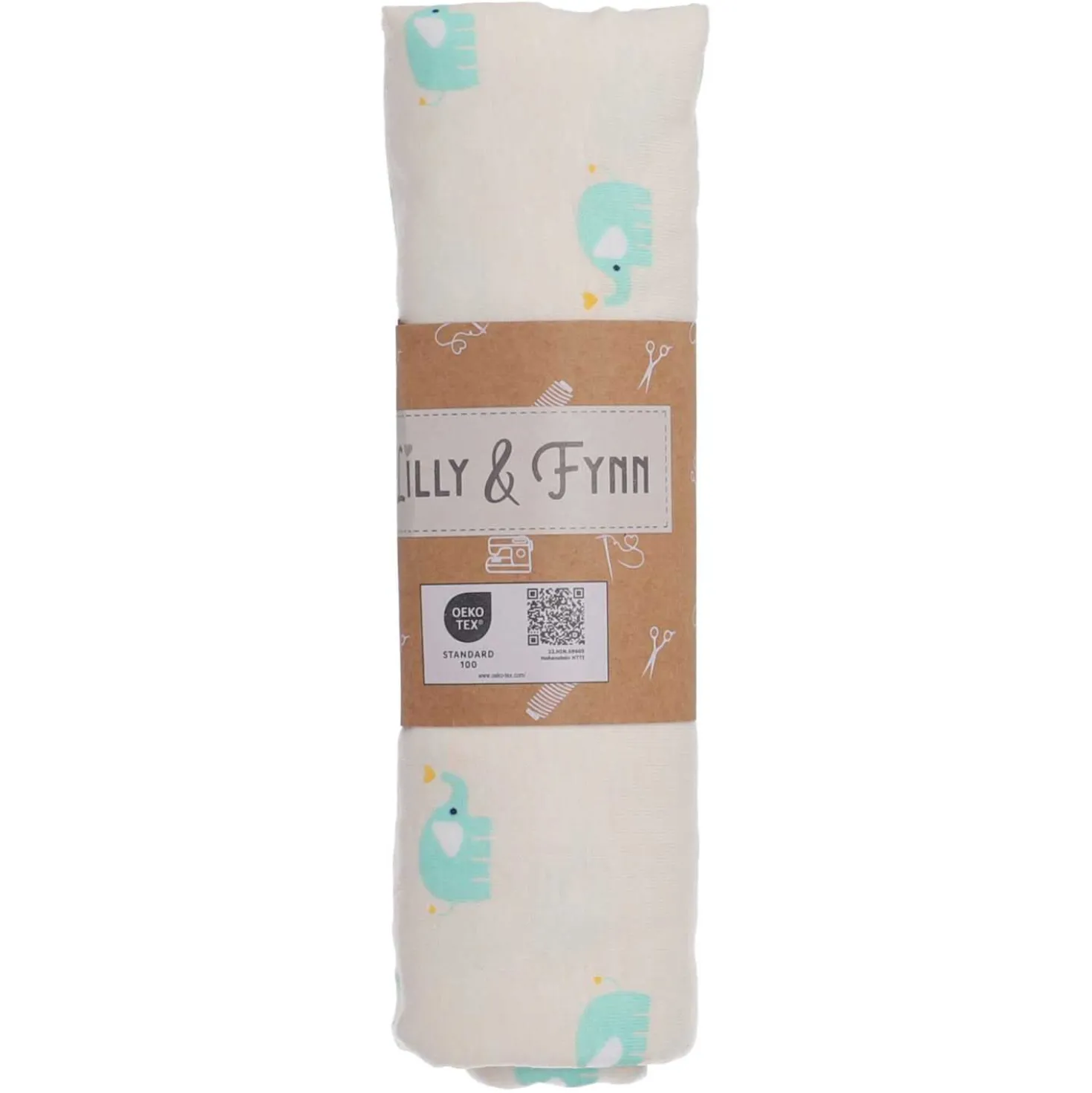 Jerseystoff elefant, 80 x 100 cm
