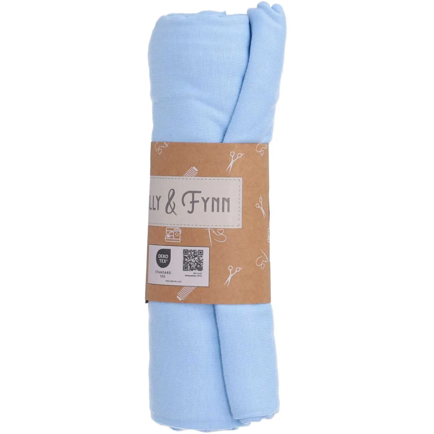 Jerseystoff hellblau uni
