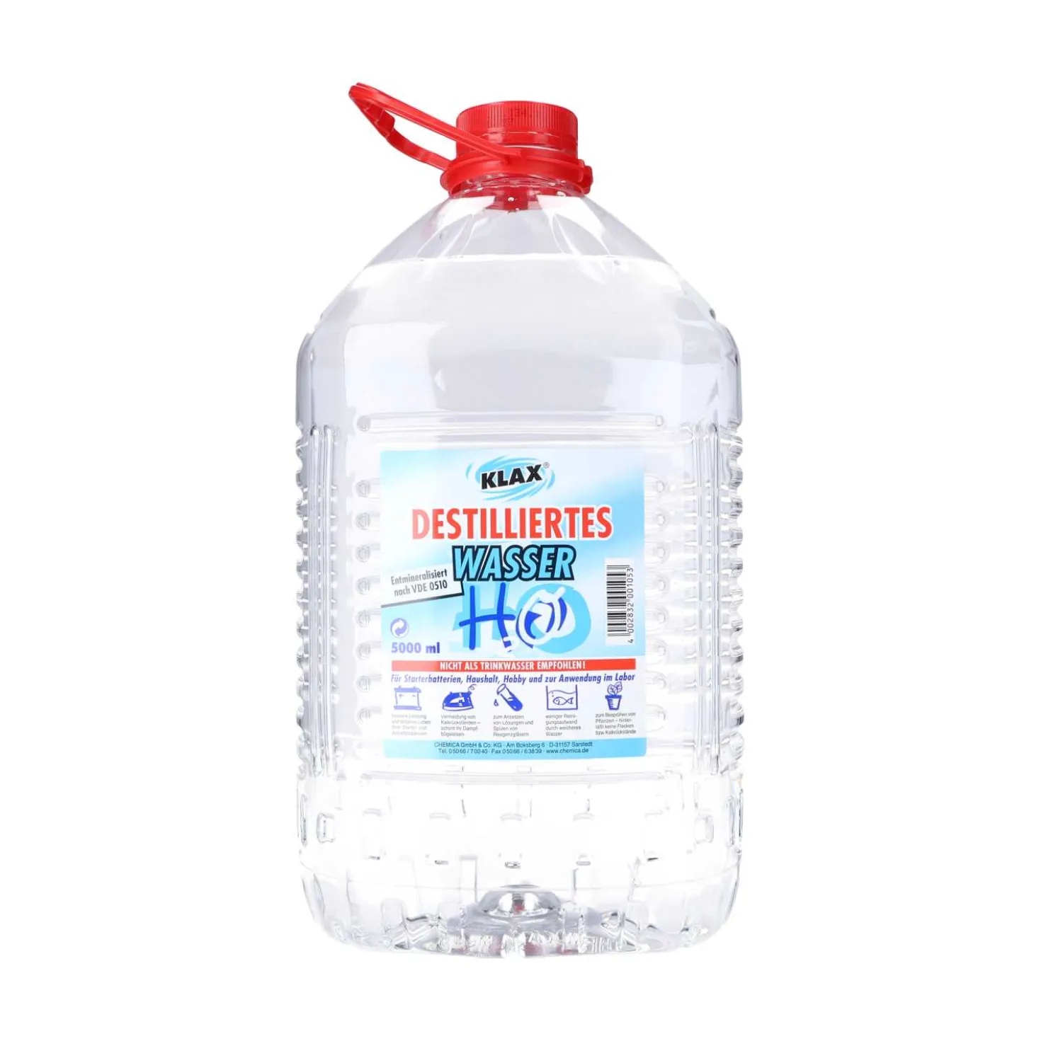 Klax destiliertes Wasser, 5 l