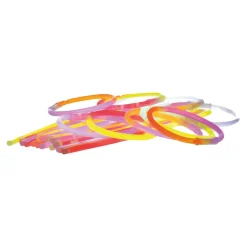 Knicklichter bicolor mit Verbinder, 25 Stück