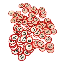 Konfetti 18 Jubiläum Verkehrsschild