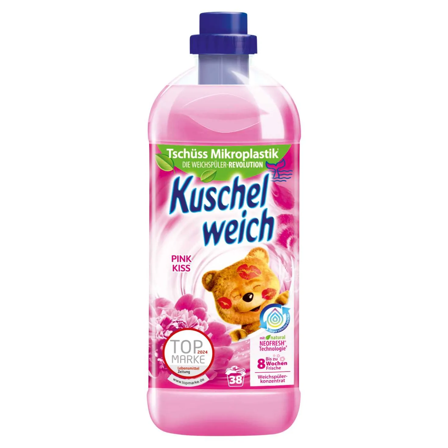 Kuschelweich Weichspüler Kiss 38WL, pink, 1 l