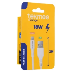 Ladekabel USB-C/USB 2 m, weiß, 18 W