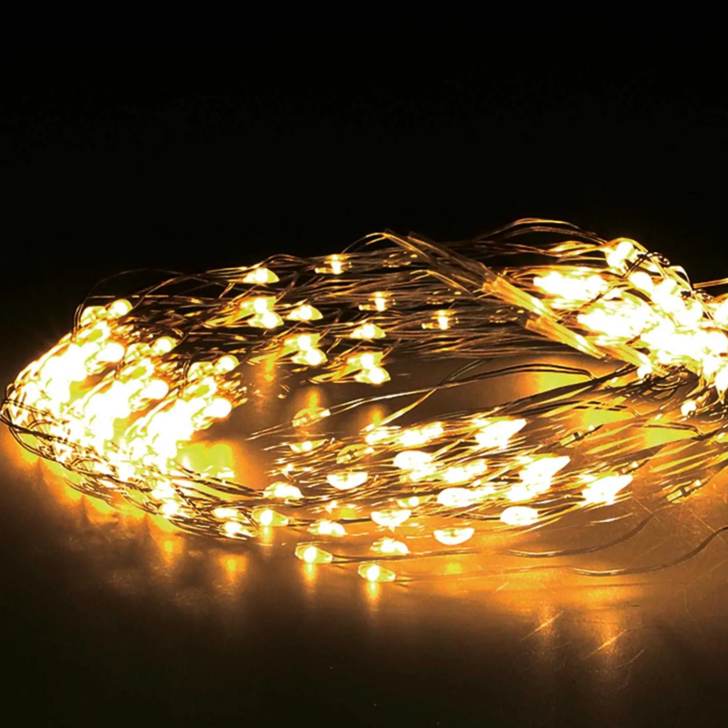 LED Lichterkette mit Timer und Fernbedienung, 100 Stück