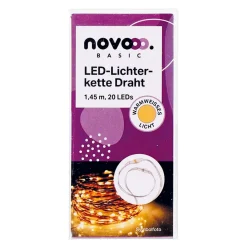 LED Lichterkette warmweiß, 145 cm, 20 Stück