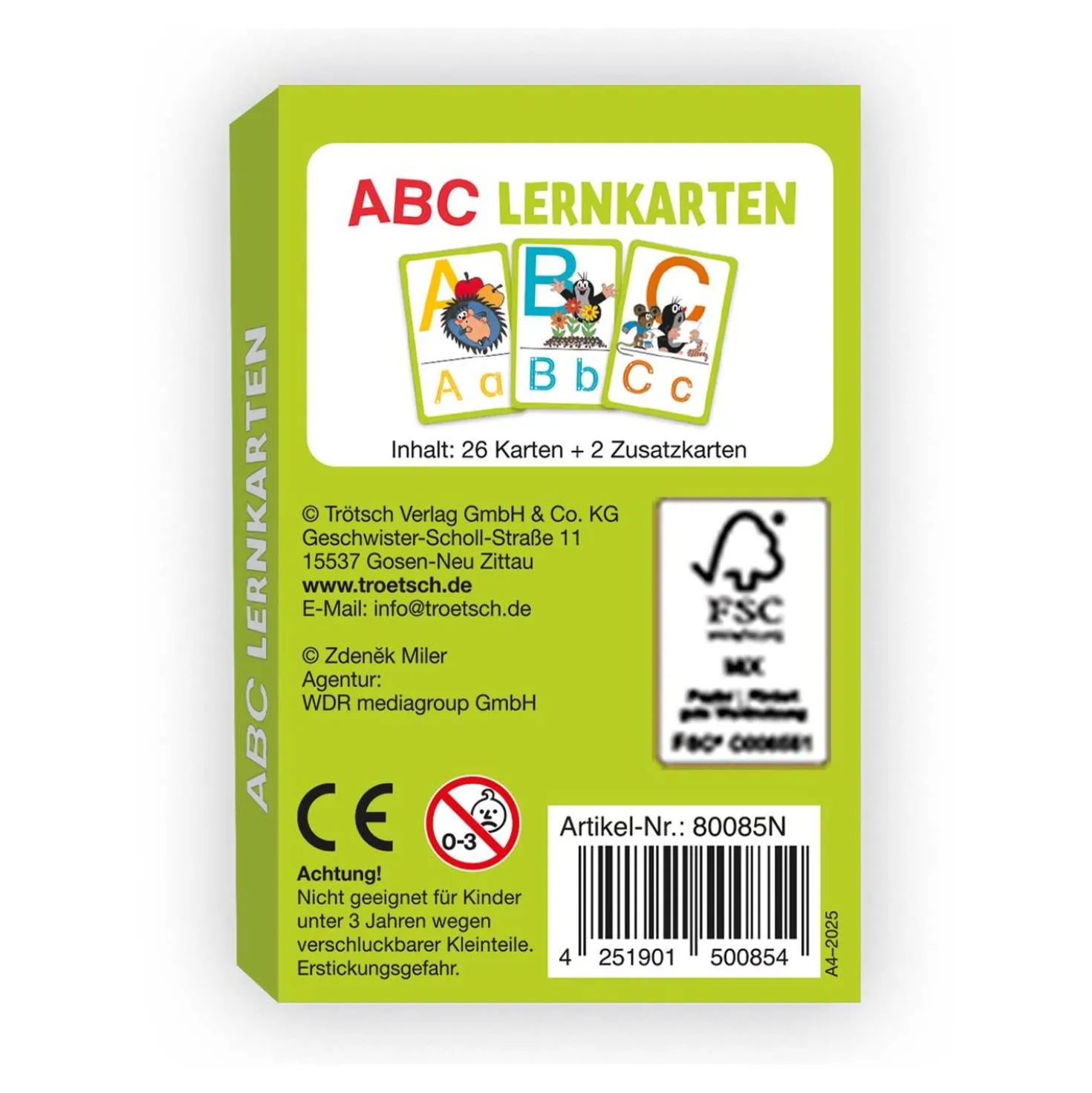 Lernkarten ABC Der kleine Maulwurf