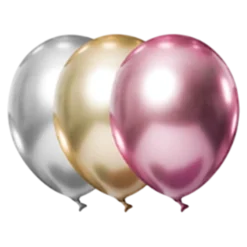 Luftballon Chrom, Ø = 23 cm, 15 Stück