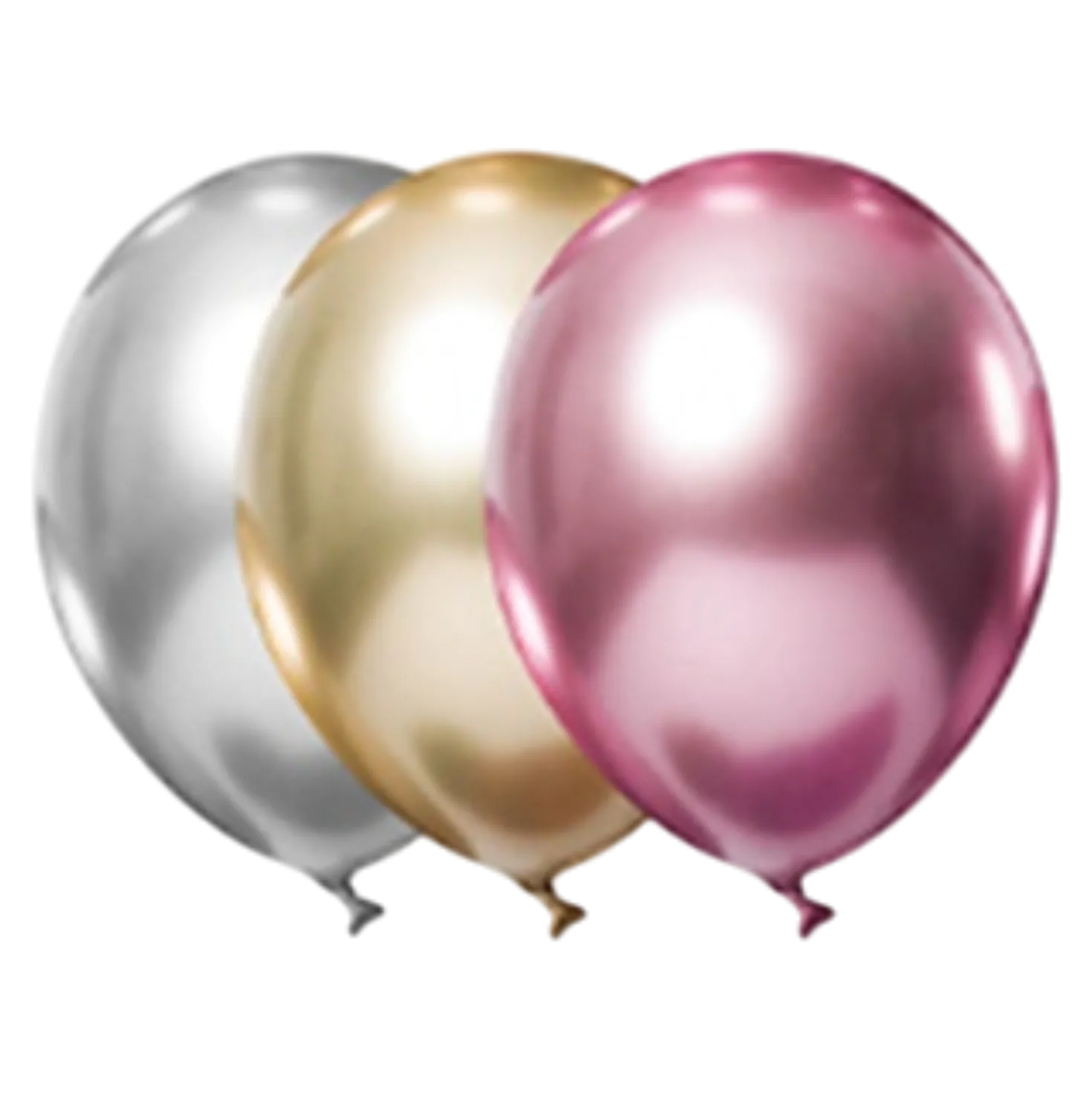Luftballon Chrom, Ø = 23 cm, 15 Stück