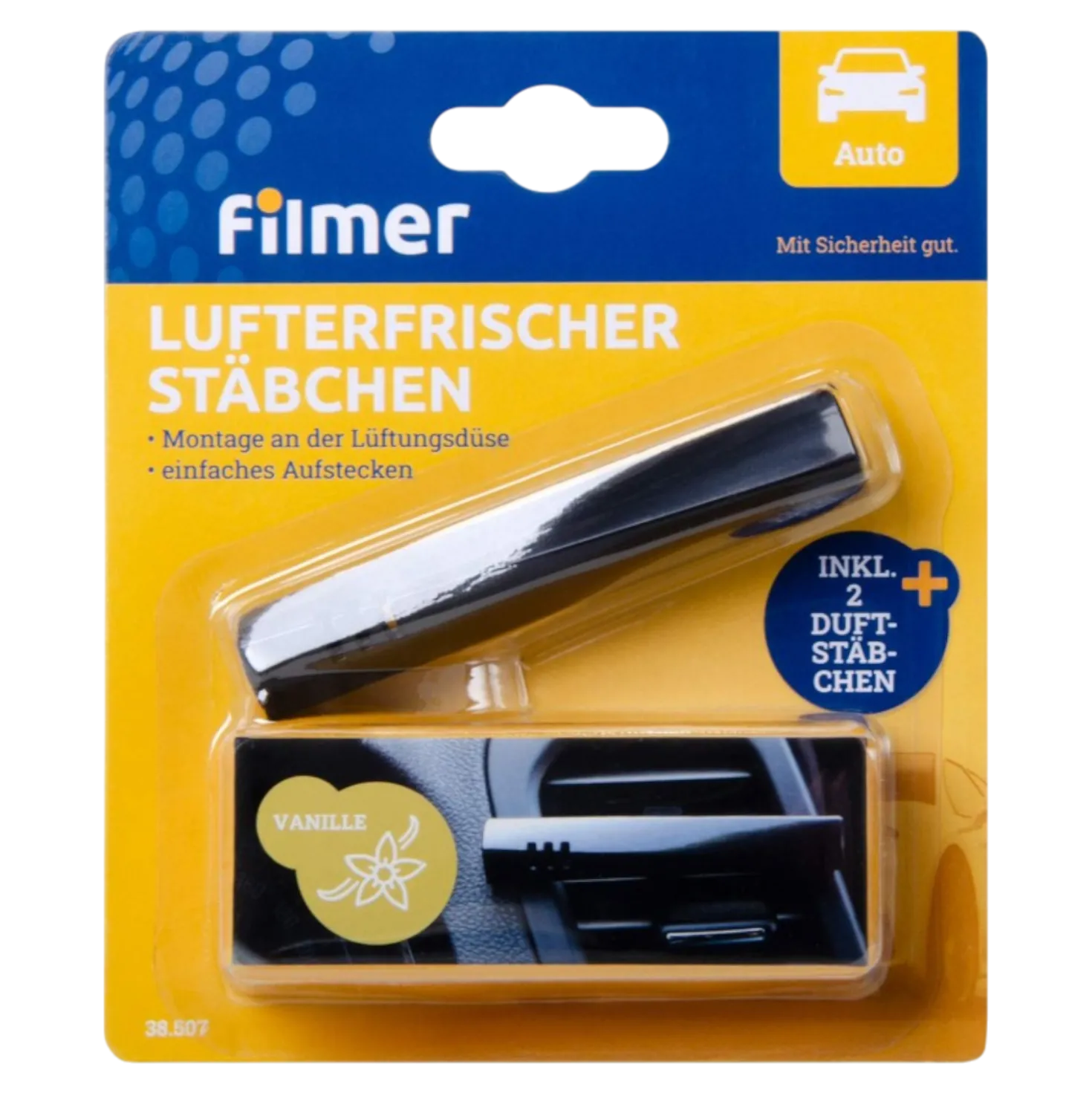 Lufterfrischer Auto Stäbchen Vanille