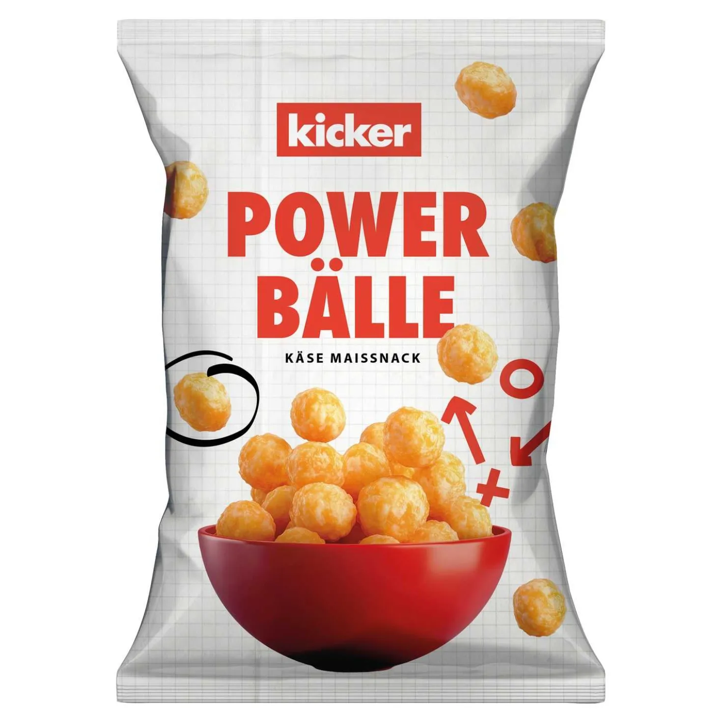 Mais Balls Käse Knabbergebäck