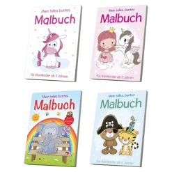Malbuch für Kleinkinder A4, 64 Seiten