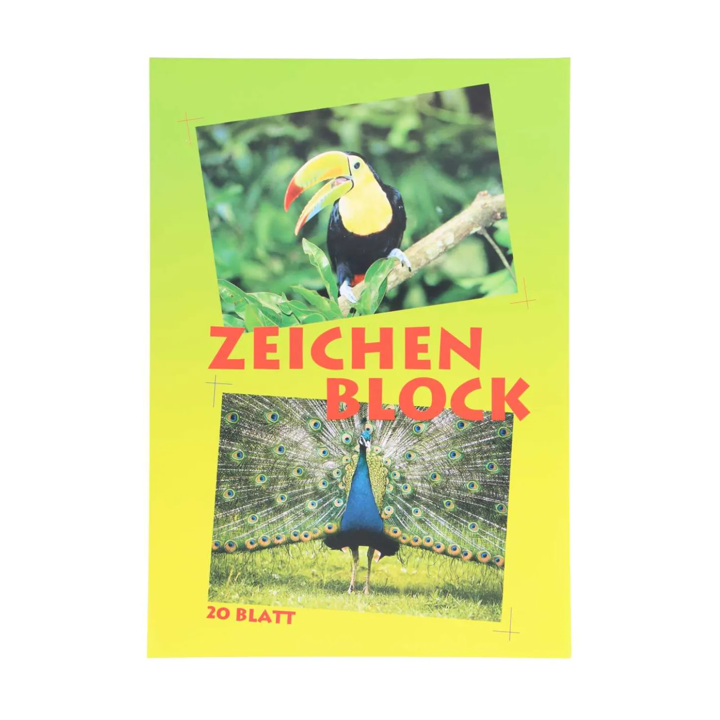 Mal- und Zeichenblock A4 80 g, 20 Blatt