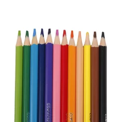 Maped Buntstifte Color'Peps Star dreikantig + 12 Namensschilder, 12 Stück