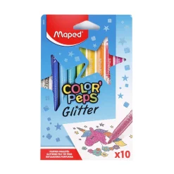 Maped Fasermalstifte Glitzer, 10 Stück