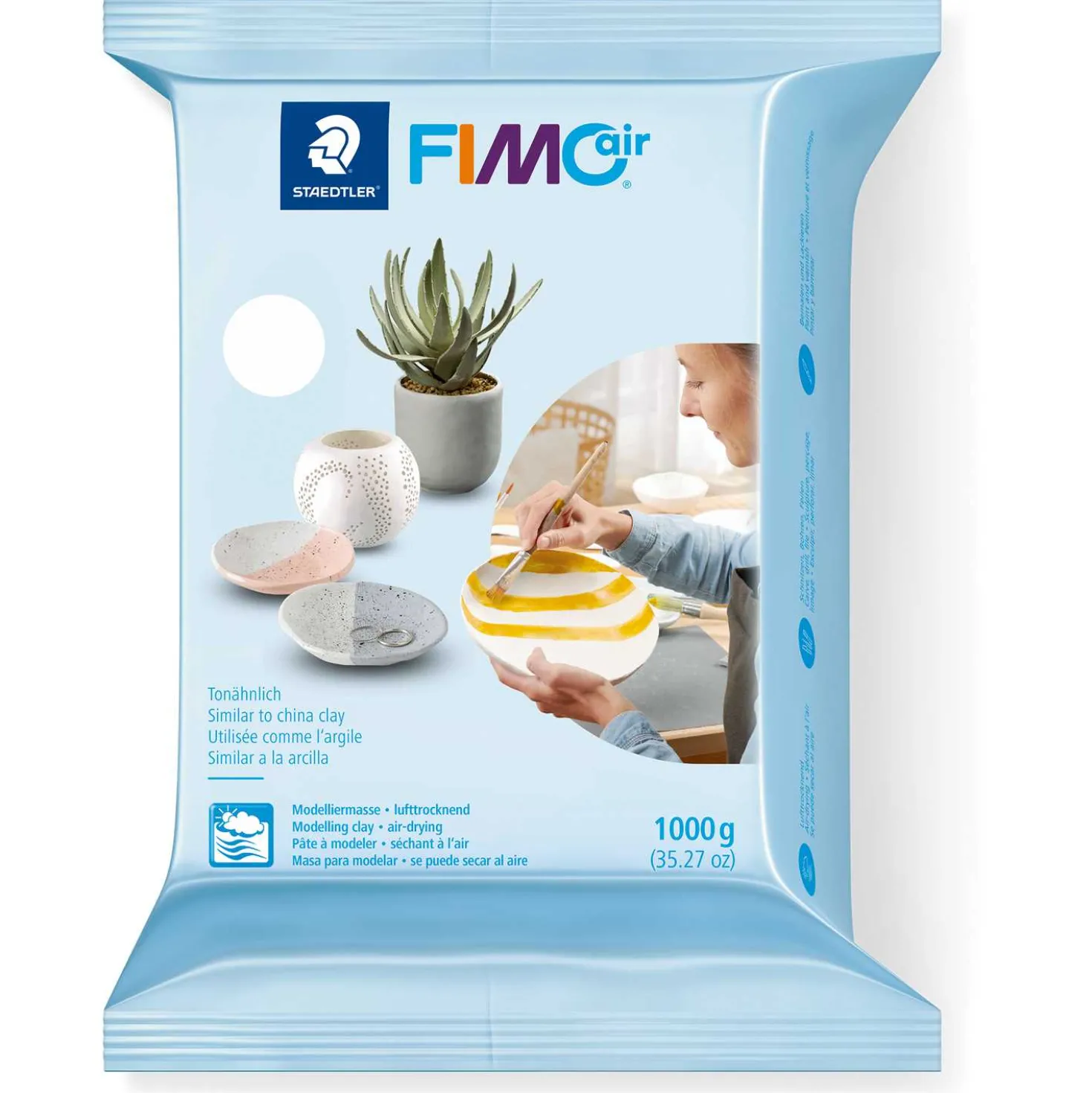Modelliermasse, weiß, 1 kg