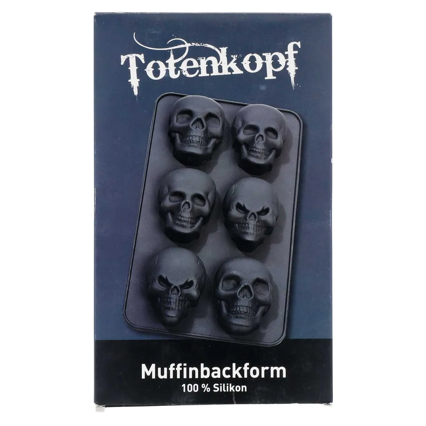 Muffinbackform Totenkopf 100% Silikon