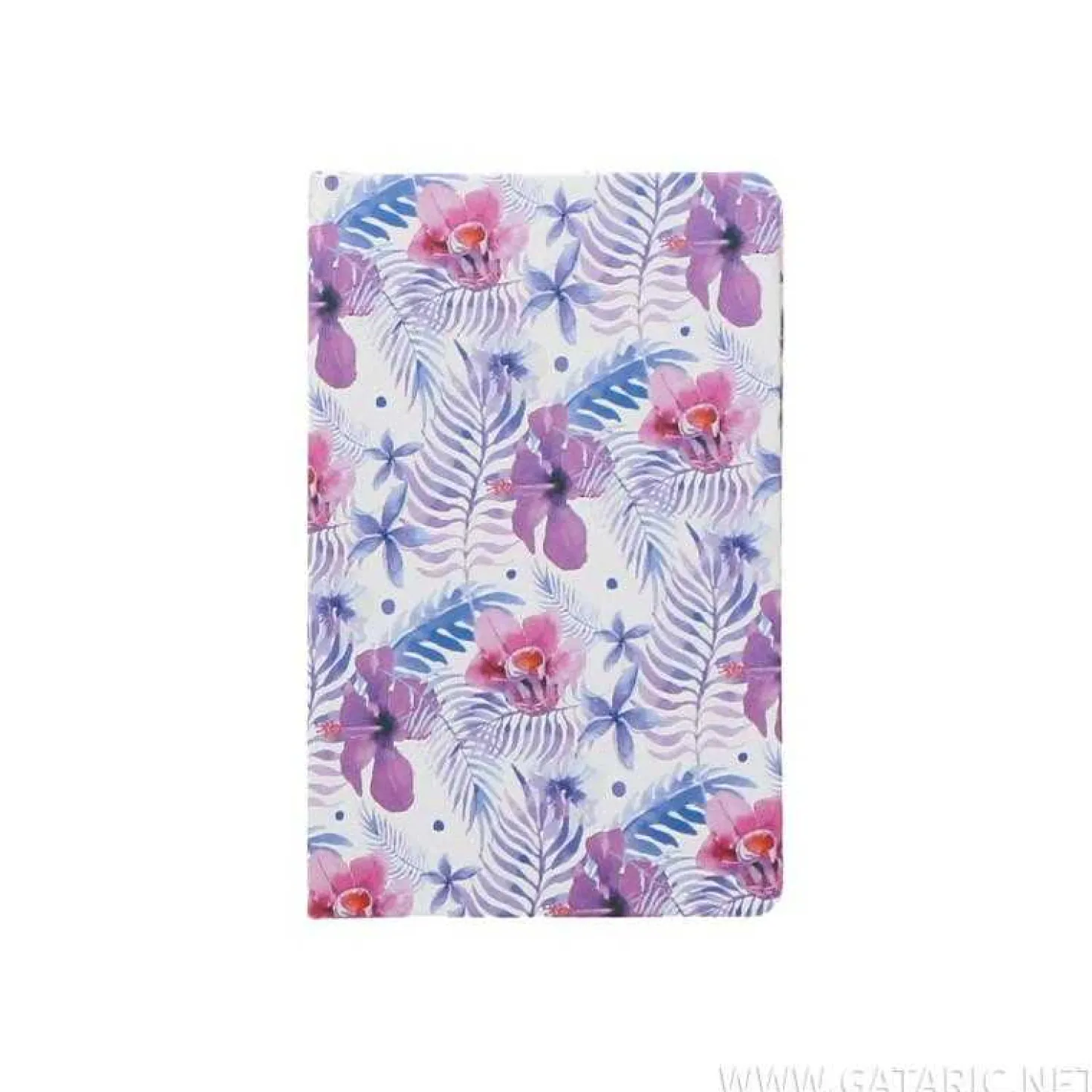 Notizbuch A6 lin. Fiori versch. Designs, 96 Blatt