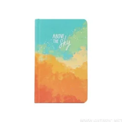 Notizbuch A6 lin. Sky versch. Designs, 96 Blatt