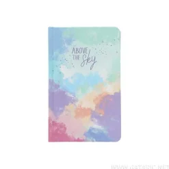 Notizbuch A6 lin. Sky versch. Designs, 96 Blatt