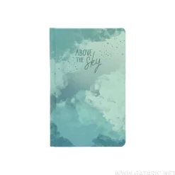 Notizbuch A6 lin. Sky versch. Designs, 96 Blatt