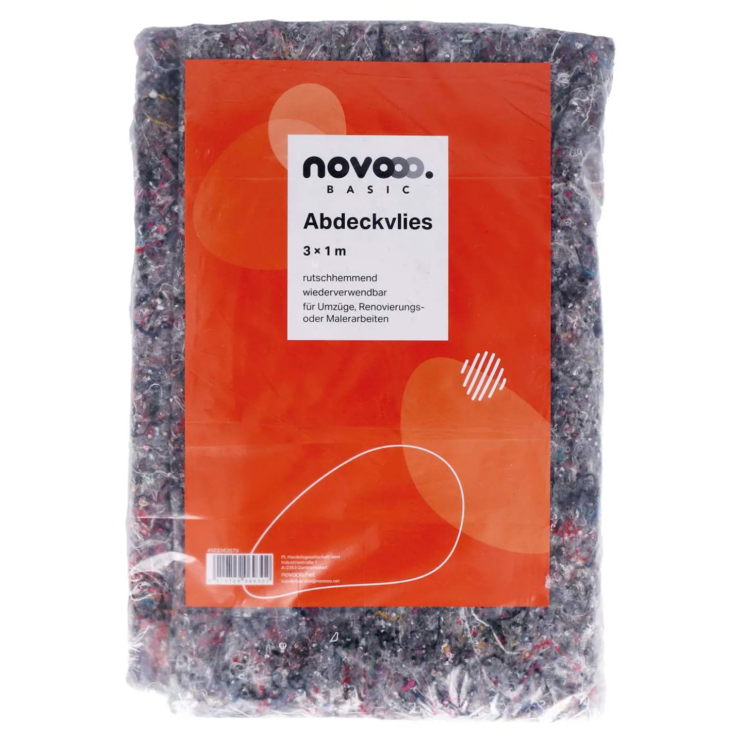 novooo Abdeck-Vlies, grau