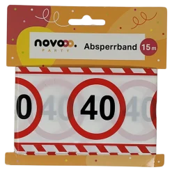 novooo Absperrband 40 15 m Jubiläum