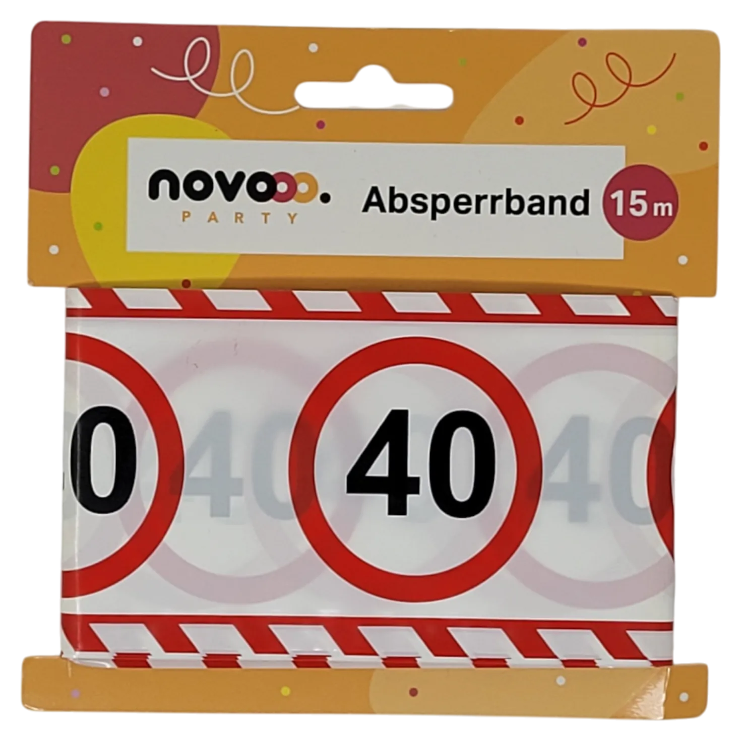 novooo Absperrband 40 15 m Jubiläum