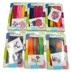 novooo Bastelset Pompons+Chenille versch Ausführungen