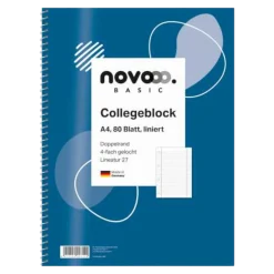 novooo Collegeblock A4 liniert Lin27