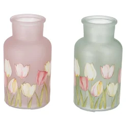 novooo Deko Glasvase Floral