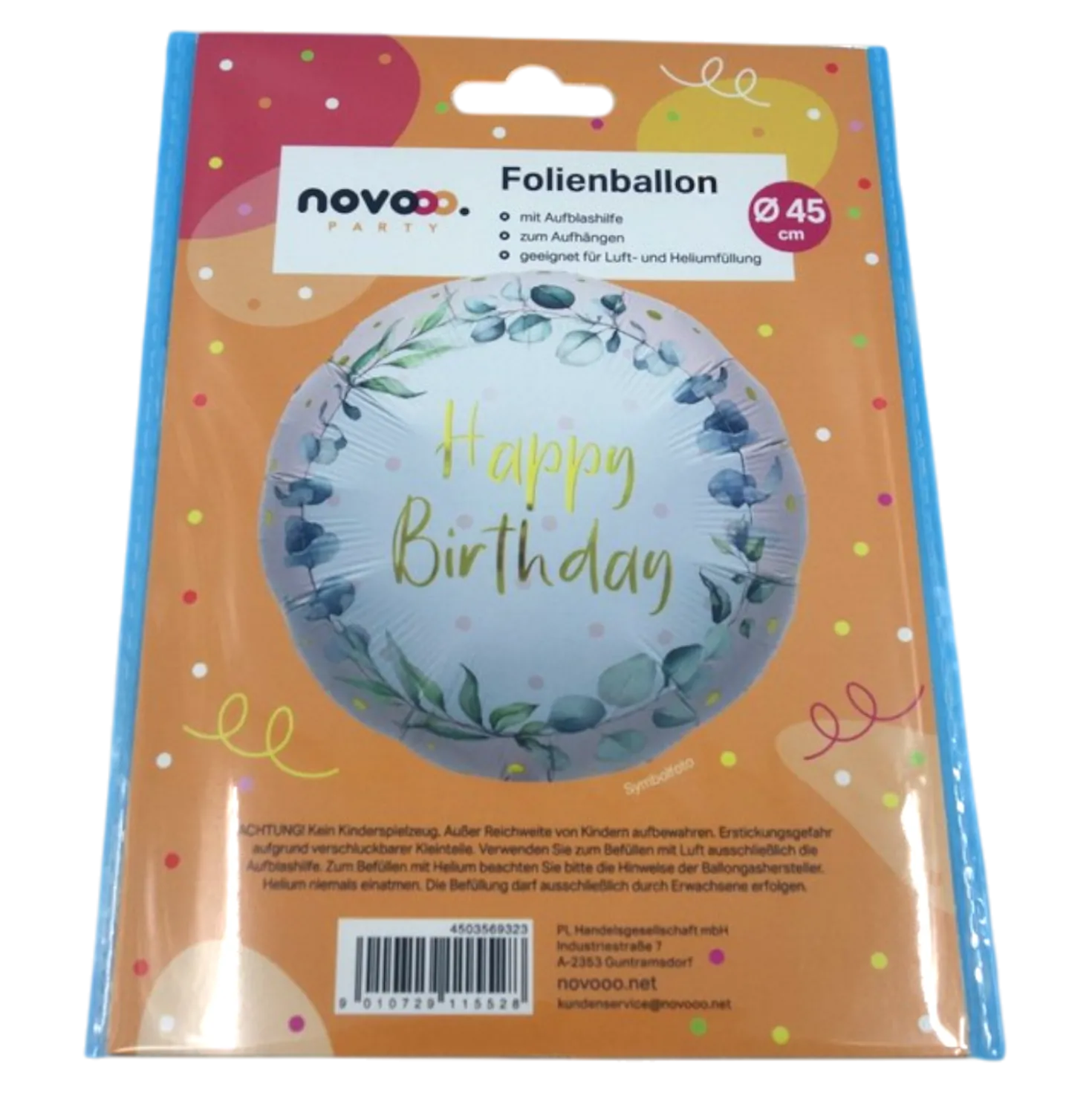 novooo Folienballon Blumenranke
