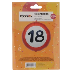 novooo Folienballon 18 Jahre