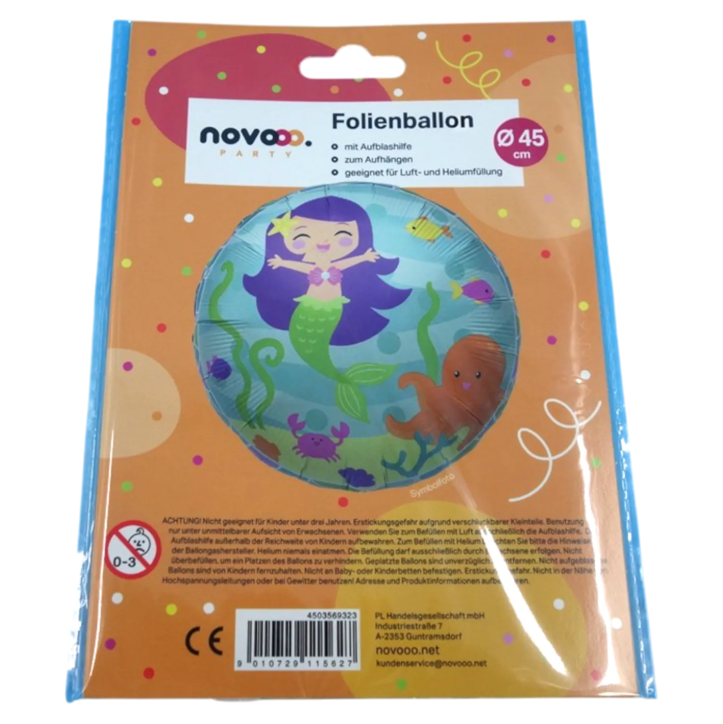 novooo Folienballon Mermaid
