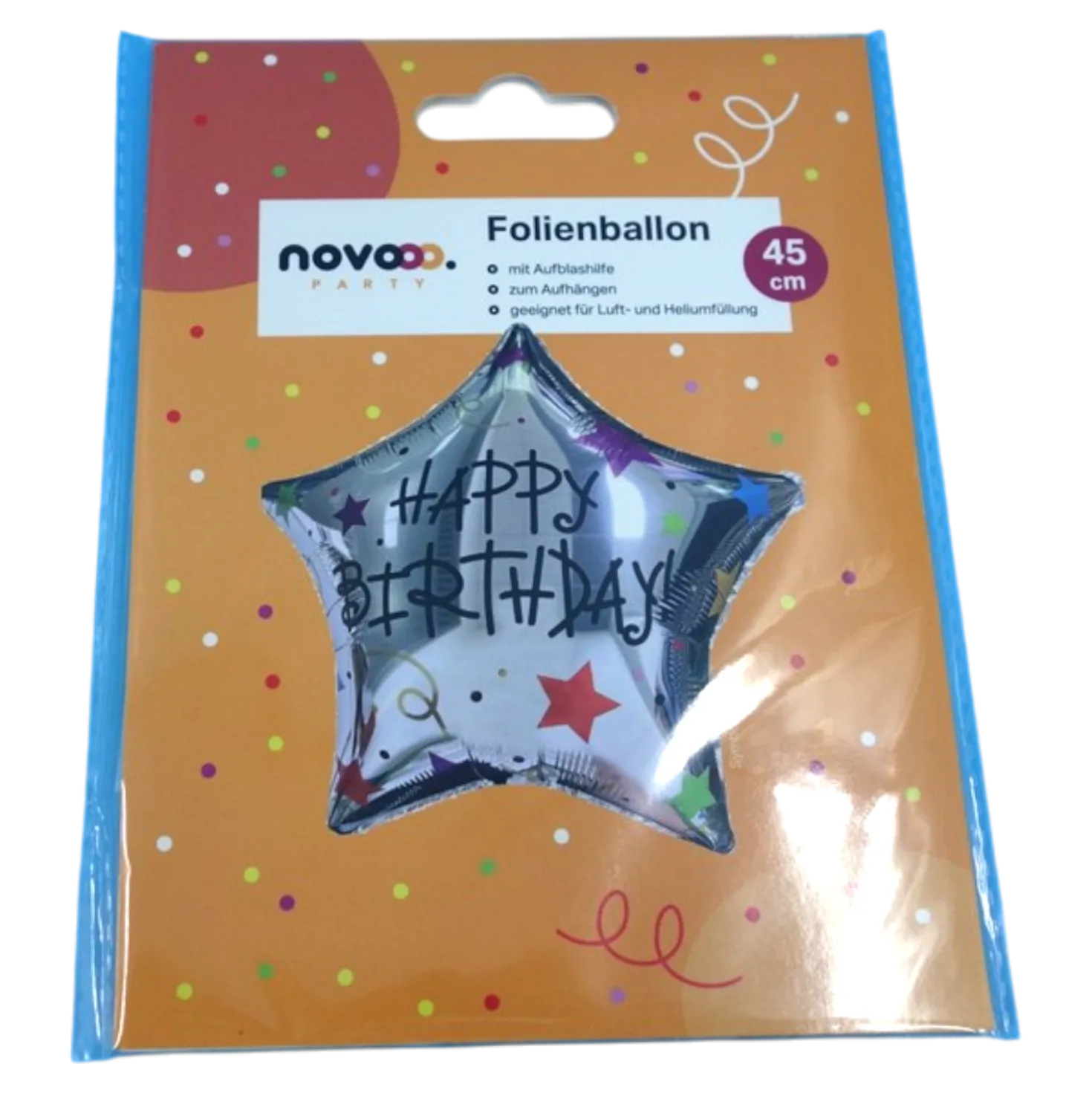 novooo Folienballon Stern, 45 cm