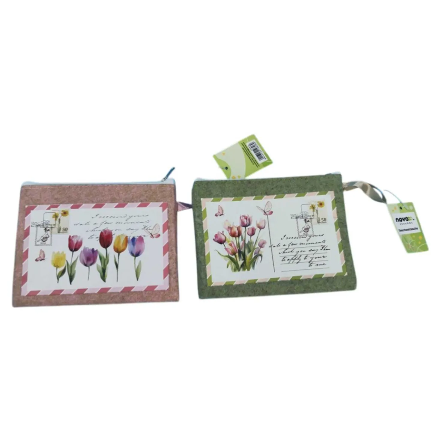 novooo Geschenktasche Filz Floral