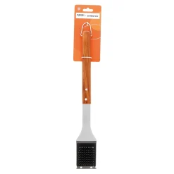 novooo Grillbürste Holzgriff, 43 cm