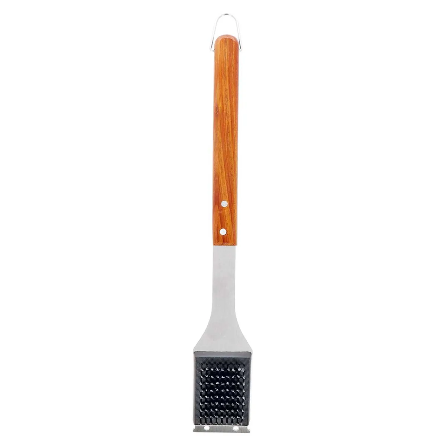 novooo Grillbürste Holzgriff, 43 cm