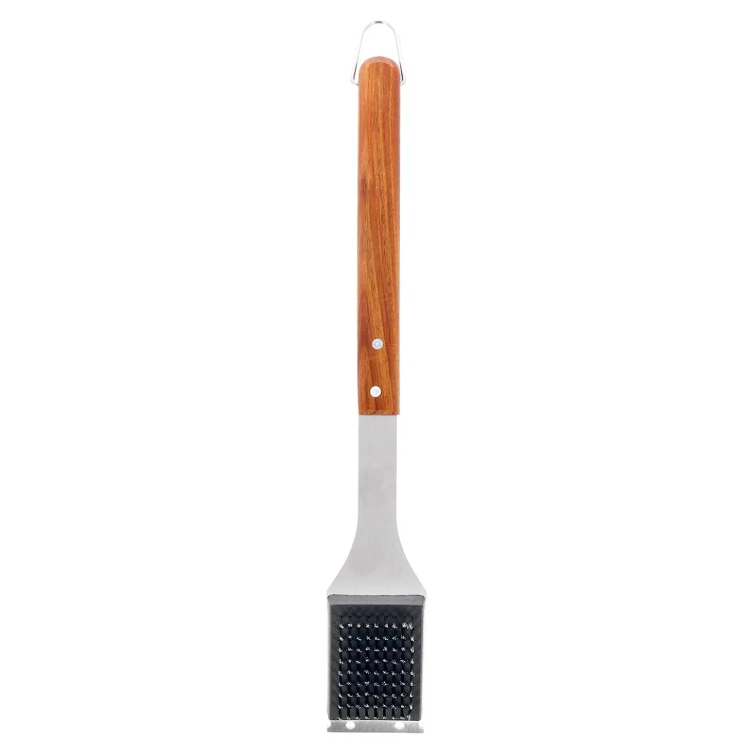novooo Grillbürste Holzgriff, 43 cm