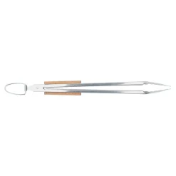 novooo Grillzange Holzgriff, 43 cm