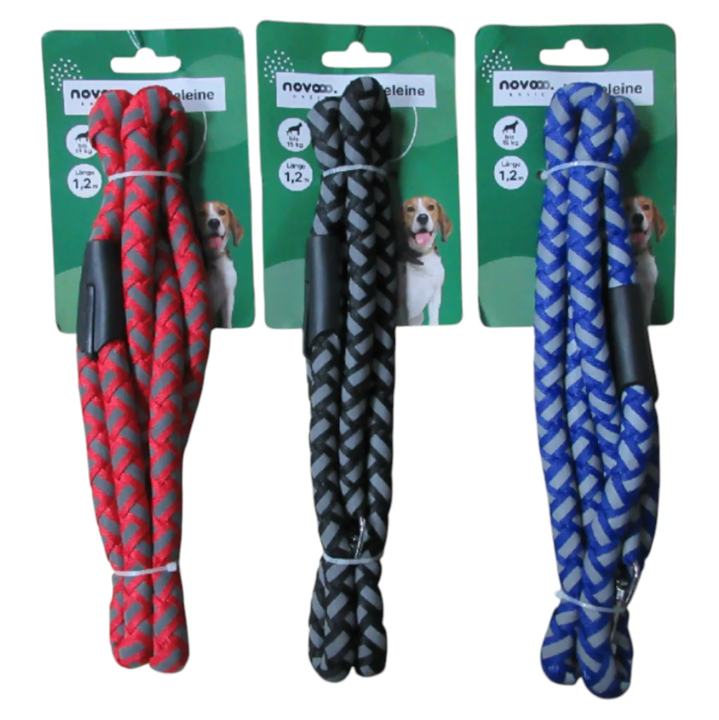 novooo Hundeleine neon farblich, 120 cm