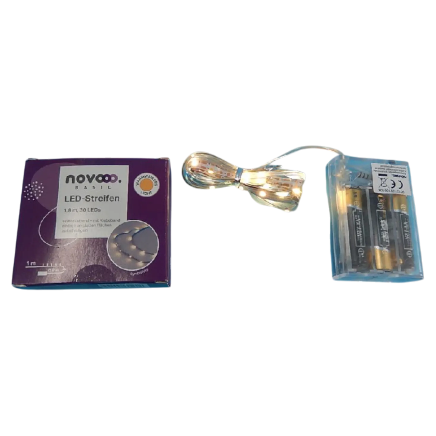 novooo LED Leiste 30LED 1 m warmweiß