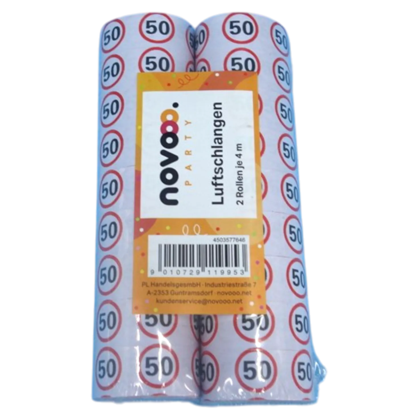 novooo Luftschlangen 50 Jubiläum, 2 Stück