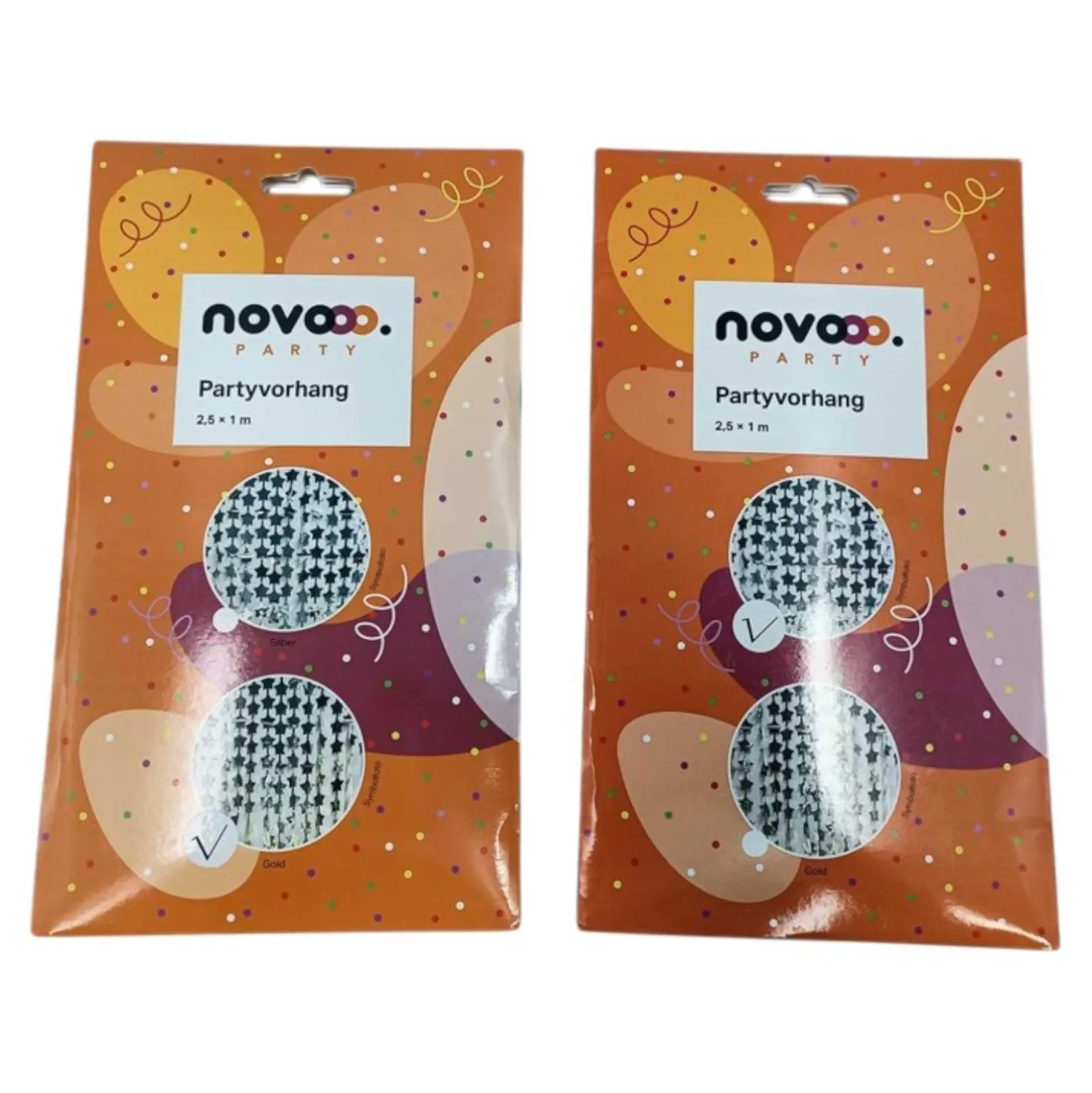 novooo Partyvorhang 1,0 x 2,5 m