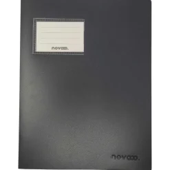 novooo Schnellhefter A4 mit Tasche PP, schwarz