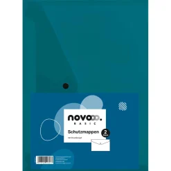 novooo Schutzmappe mit Druckknopf, 2 Stück
